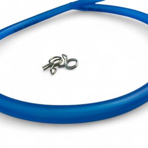 PX T5 LML Autolube Oil Pipe Blue Inner 4mm, Outer 7mm, L 450mm with Clips