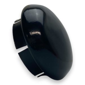 Black Vespa Rear Hub Centre Cap All models, Front Earlier models Only