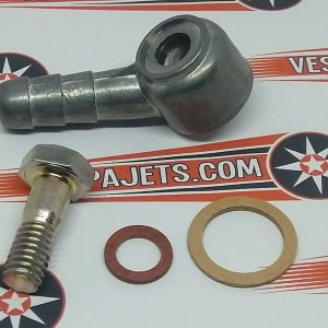 Fuel banjo, Nut and Fibre Washer Set -DELLORTO- SI Vespa Carburettor